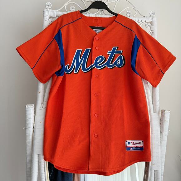 Majestic Other - Vintage New York Mets Jersey Mens Medium Orange Majestic Made In USA Shirt